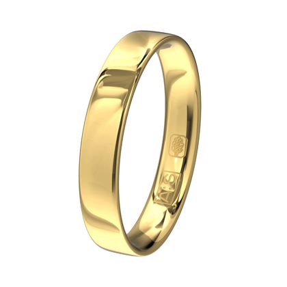 Deze klassieke geelgouden ring is door onze goudsmeden voorzien van een ronde binnenkant voor maximaal draagcomfort.