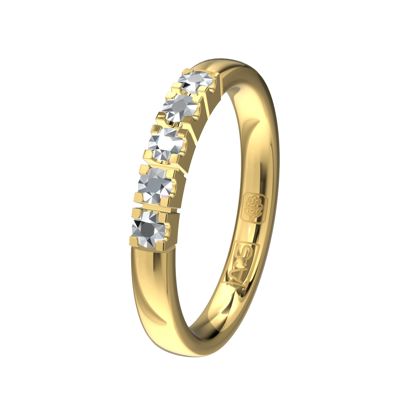 Glinsterende geheel geelgouden Memoirering 11155. Laat jij jouw unieke Memoirering meegroeien met al die mooie momenten in je leven?